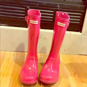 Pink Hunter Rain Boots